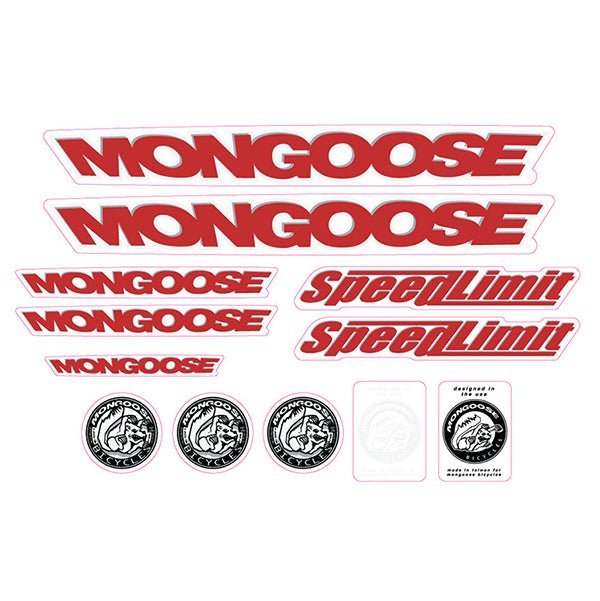Mongoose - 1999 Speed Limit - Decal set - old school bmx - Bmx Products AU