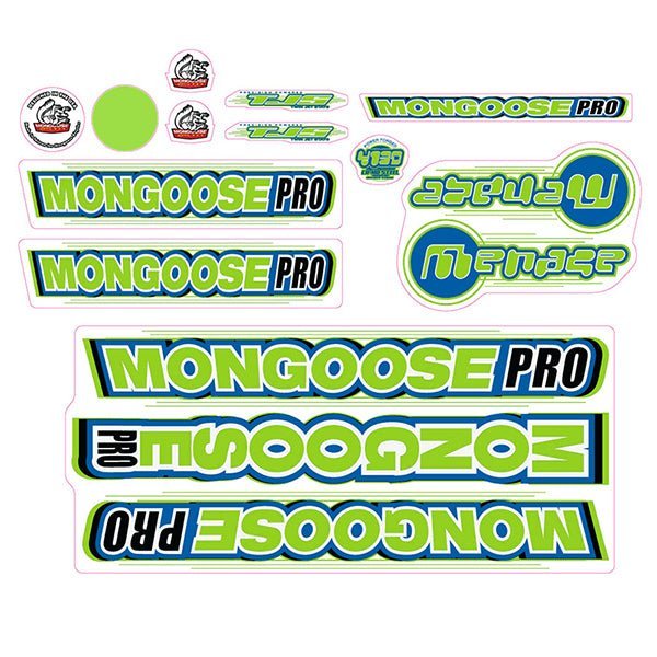 Mongoose - 2000 Menace - Decal set - old school bmx - Bmx Products AU