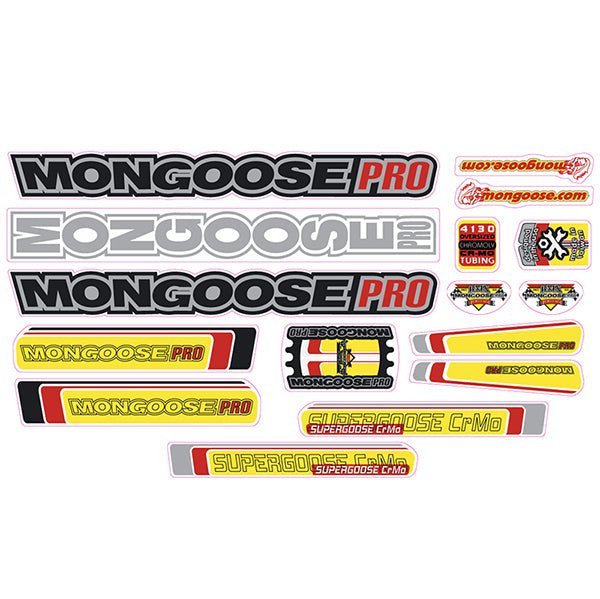Mongoose - 2001 Supergoose CROMO Decal set - old school bmx - Bmx Products AU