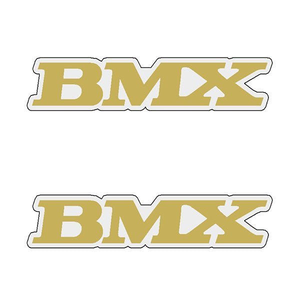 Mongoose - Aero SEAT - GOLD - side decal set - Old school bmx - Bmx Products AU