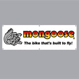 Mongoose - Built to fly Yellow/Orange with dots Banner - old school bmx - Bmx Products AU
