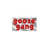 Mongoose - "GOOSE GANG" RED on chrome plate decal - Old school bmx - Bmx Products AU