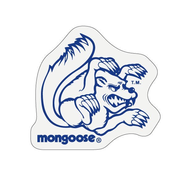 Mongoose - Helmet side Decals (pair) - Blue - Old school bmx - Bmx Products AU