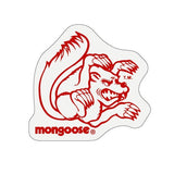 Mongoose - Helmet side Decals (pair) - Red - Old school bmx - Bmx Products AU