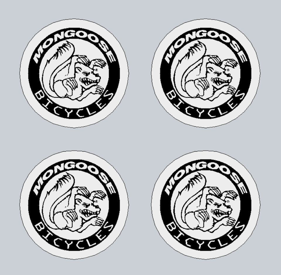 Mongoose - Mid school seat clamp BLACK decals - old school bmx - Bmx Products AU