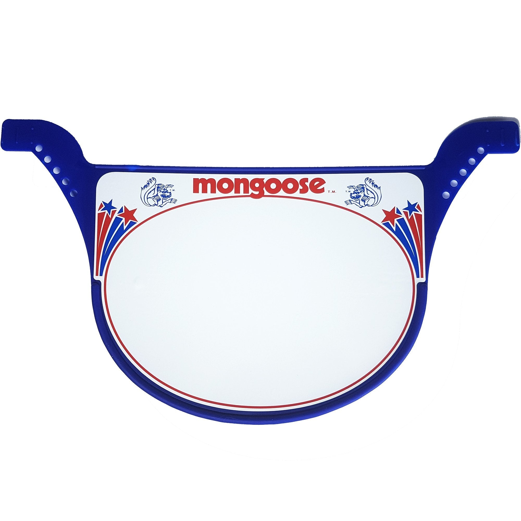 Mongoose race plate BLUE - Old School BMX - Bmx Products AU
