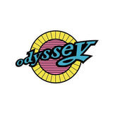 Odyssey - Pink, Yellow & Green Seat post decal - old school bmx - Bmx Products AU