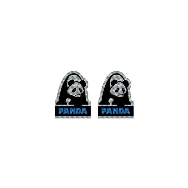 Panda - Black blue on PRISM fork Decals - old school bmx - Bmx Products AU