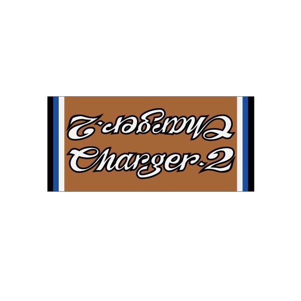 Panda - Charger 2 Copper blue white Downtube tube Decal - old school bmx - Bmx Products AU