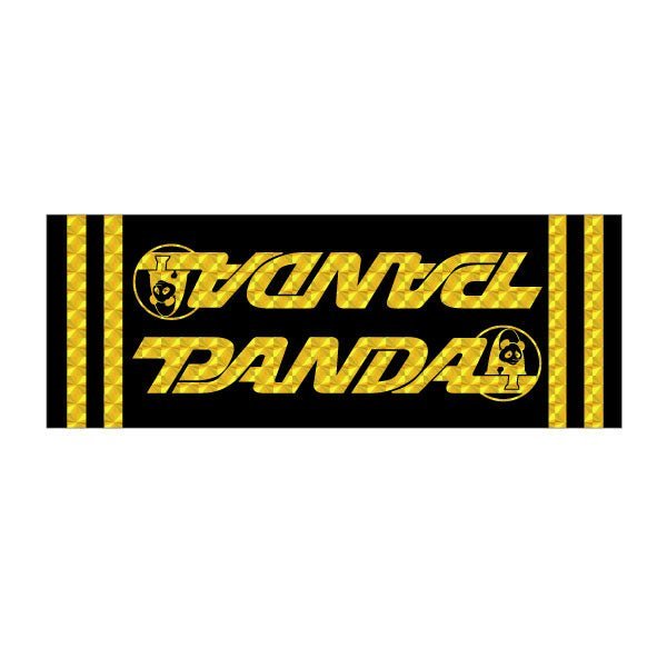 Panda - Yellow PRISM downtube decal - old school bmx - Bmx Products AU