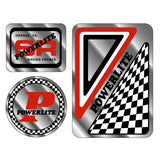 Powerlite - Early Chrome decal pack - old school bmx - Bmx Products AU