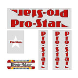 Pro Star by Diamond Back - Red on Clear decal set - old school bmx - Bmx Products AU