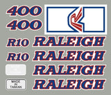 Raleigh - R10 - BLUE RED decal set - Old school bmx - Bmx Products AU