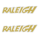 Raleigh - Seat side GOLD decals - old school bmx - Bmx Products AU