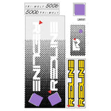 Redline - 1985 500B for Hazard yellow frame Decal set - Old school bmx - Bmx Products AU