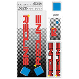 Redline - 1985 500B for white or chrome frame Decal set - Old school bmx - Bmx Products AU