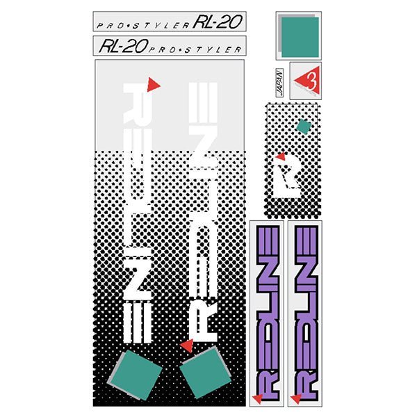 Redline - 1985 RL20 for Radberry frame Decal set - Old school bmx - Bmx Products AU