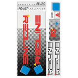 Redline - 1985 RL20 for White frame Decal set - Old school bmx - Bmx Products AU