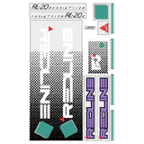 Redline - 1985 RL20II for Radberry frame Decal set - Old school bmx - Bmx Products AU