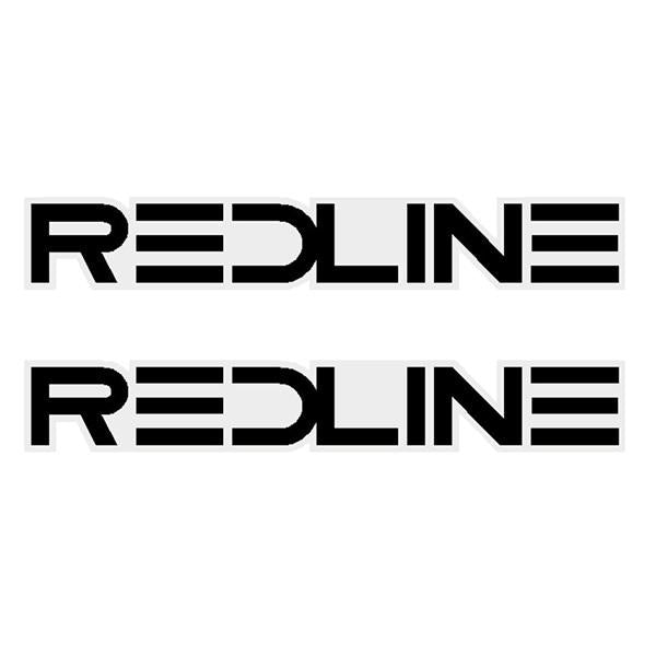 Redline - Black - Seat decal set - Old school bmx - Bmx Products AU