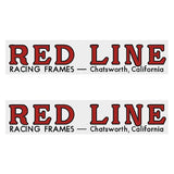 Redline - Early Fork RED Chatsworth - decals - Old school bmx - Bmx Products AU