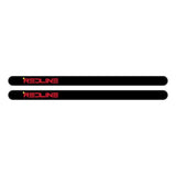Redline Gen 3 Black with red and yellow triangle logo - Flight crank decal set - Old school bmx - Bmx Products AU