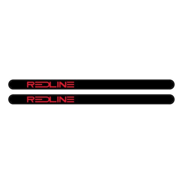 Redline Gen 3 Black with red LARGE logo - Flight crank decal set - Old school bmx - Bmx Products AU