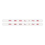 Redline Gen 4 White with red logo - Flight crank decal set - Old school bmx - Bmx Products AU