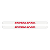 Redline Gen 5 White with red logo - Flight crank decal set - Old school bmx - Bmx Products AU