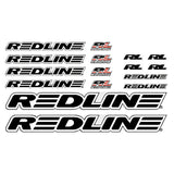 Redline - Generic Black BMX decal set - old school bmx - Bmx Products AU