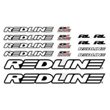 Redline - Generic White BMX decal set - old school bmx - Bmx Products AU