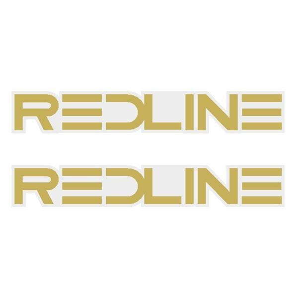 Redline - Gold - Seat decal set - Old school bmx - Bmx Products AU