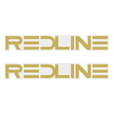 Redline - Gold - Seat decal set - Old school bmx - Bmx Products AU