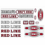 Redline - MXIII early font decal set - Old school bmx - Bmx Products AU