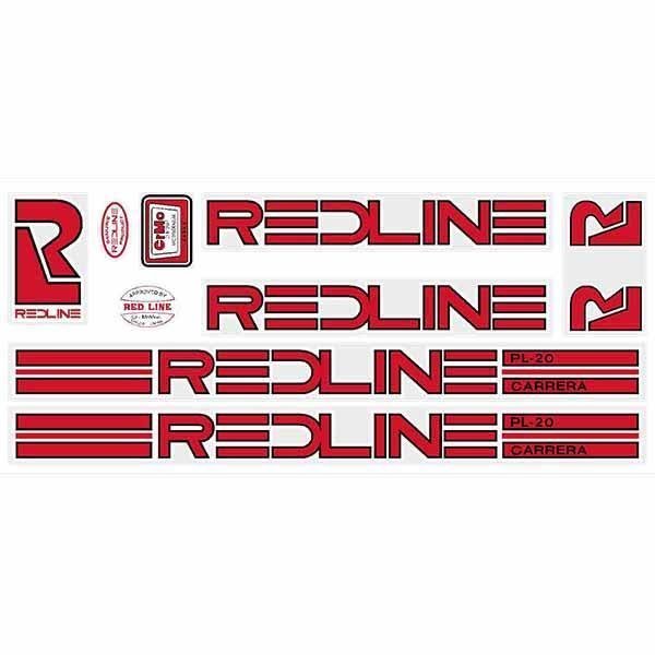 Redline - PL - 20 Carrera decal set - Old school bmx - Bmx Products AU