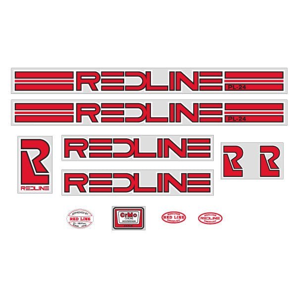 Redline PL - 24 Carrera decal set - Old school bmx - Bmx Products AU