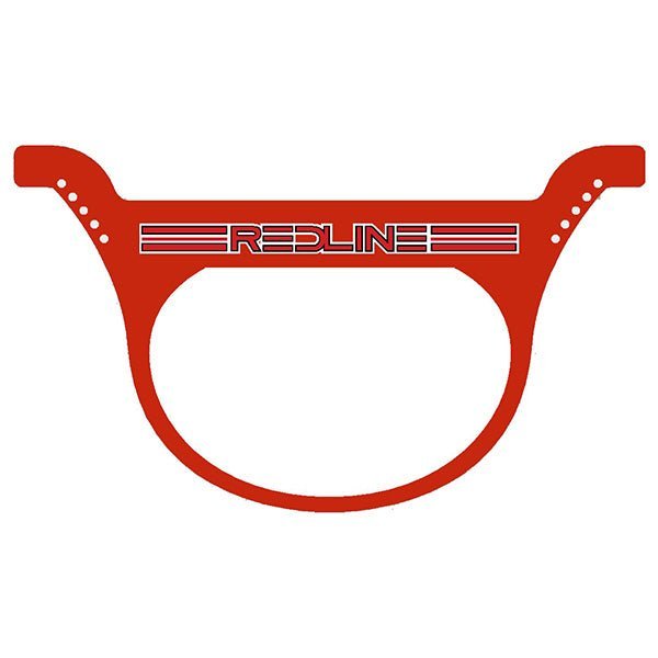 Redline - race plate RED - Old School BMX - Bmx Products AU