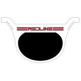 Redline - race plate WHITE - Old School BMX - Bmx Products AU