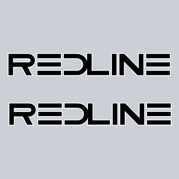 Redline - REDLINE ELINA - Black white - Seat decal set - Old school bmx - Bmx Products AU