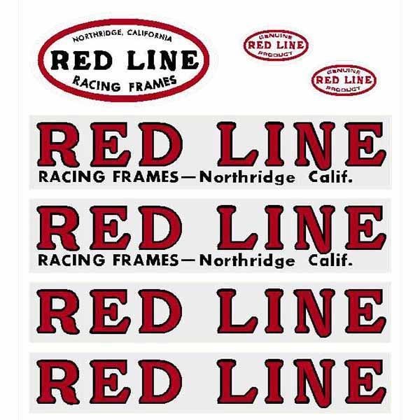 Redline - Squareback - Northridge - decal set - Old school bmx - Bmx Products AU