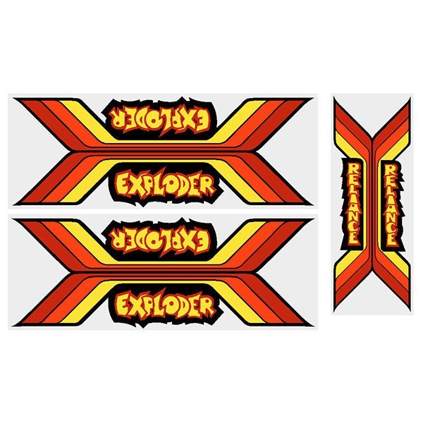 Reliance - BMX Exploder decal set - old school bmx - Bmx Products AU
