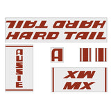 Reliance - Hardtail MX - Red decal set - old school bmx - Bmx Products AU