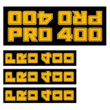 Road King BMX PRO 400 Yellow - black - PRISM decal set - Old School BMX - Bmx Products AU