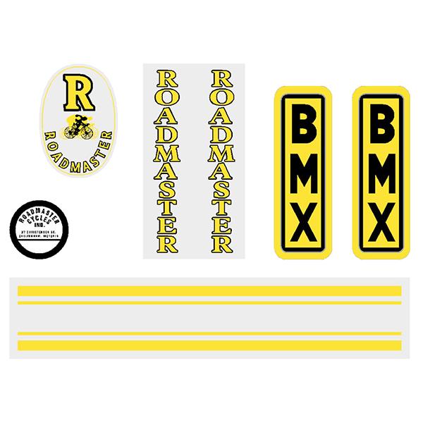 Roadmaster BMX - CLEAR decal set - Old School BMX - Bmx Products AU