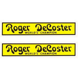 Roger Decoster - 1976 - 81 Fork Decal set - Old school bmx - Bmx Products AU