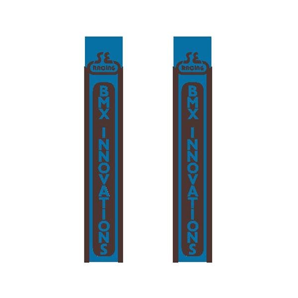 SE Racing - 80'S BMX Innovations fork decal set - Gen 2 BLUE - Old school bmx - Bmx Products AU