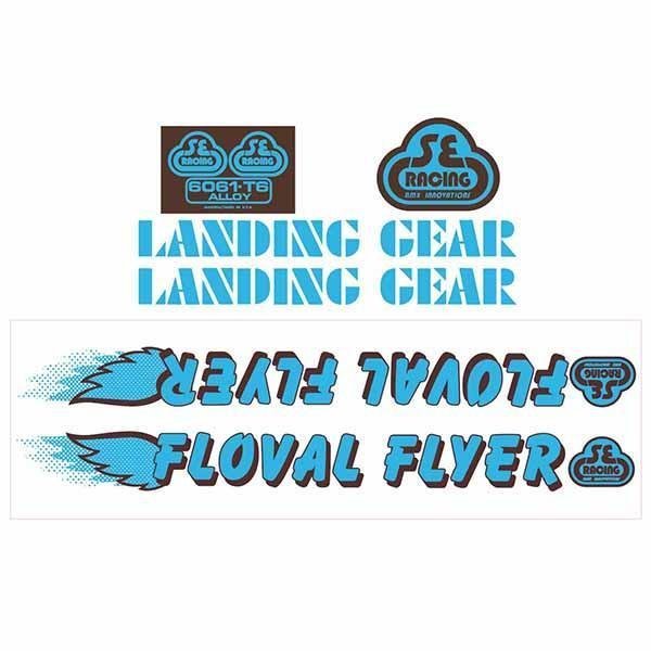 SE Racing - 80'S Floval Flyer Blue with Brown decal set - Old school bmx - Bmx Products AU