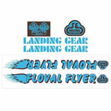 SE Racing - 80'S Floval Flyer Blue with Brown decal set - Old school bmx - Bmx Products AU