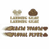 SE Racing - 80'S Floval Flyer Gold with Brown decal set - Old school bmx - Bmx Products AU