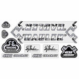 SE Racing - 80'S HAULER DRIPPY FONT decal set in BLACK/SILVER - Old school bmx - Bmx Products AU